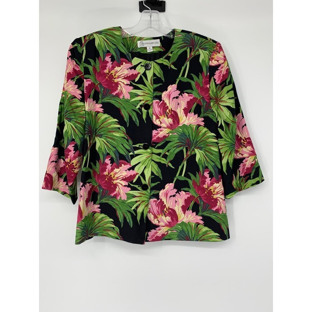 Ilyse Hart LTD 2PC Botanical Maxi Skirt Set Size 10